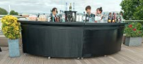 Yuvarlak Siyah Bar 175cm X 115cm X 60CM