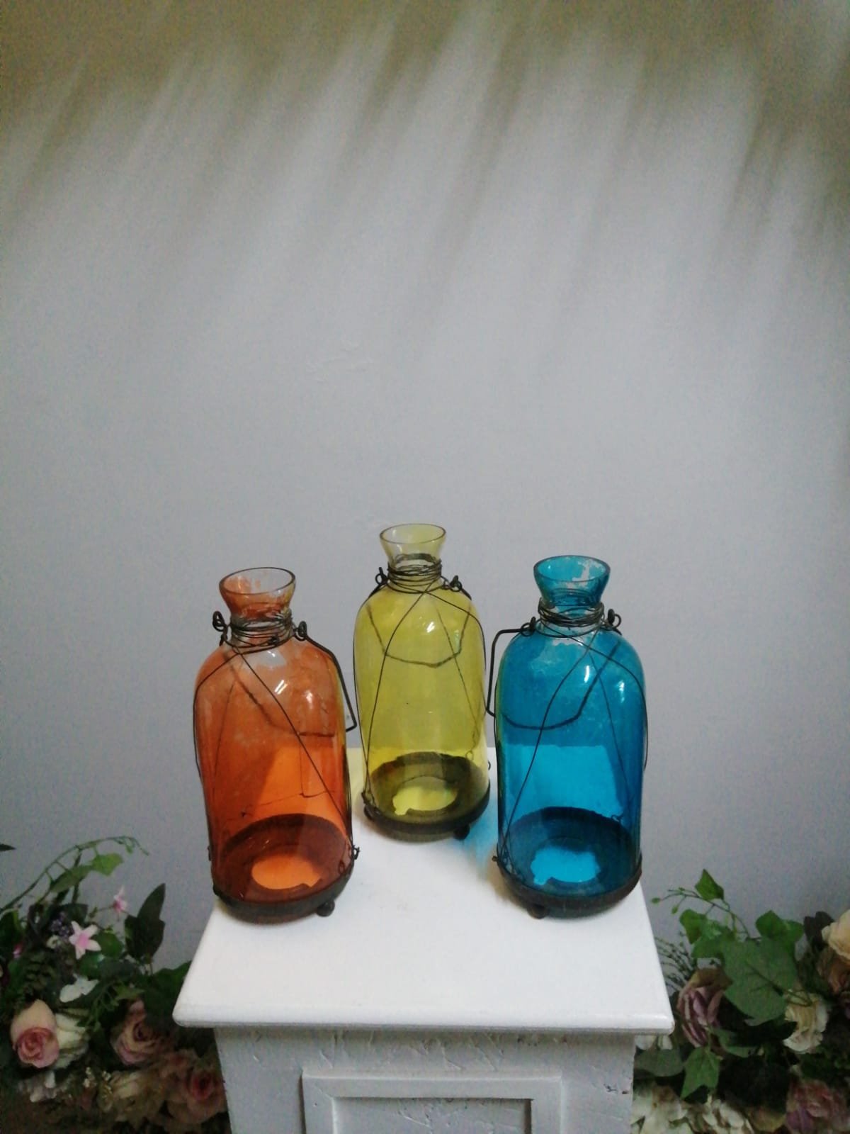 Cam Şişe Fener 24cm