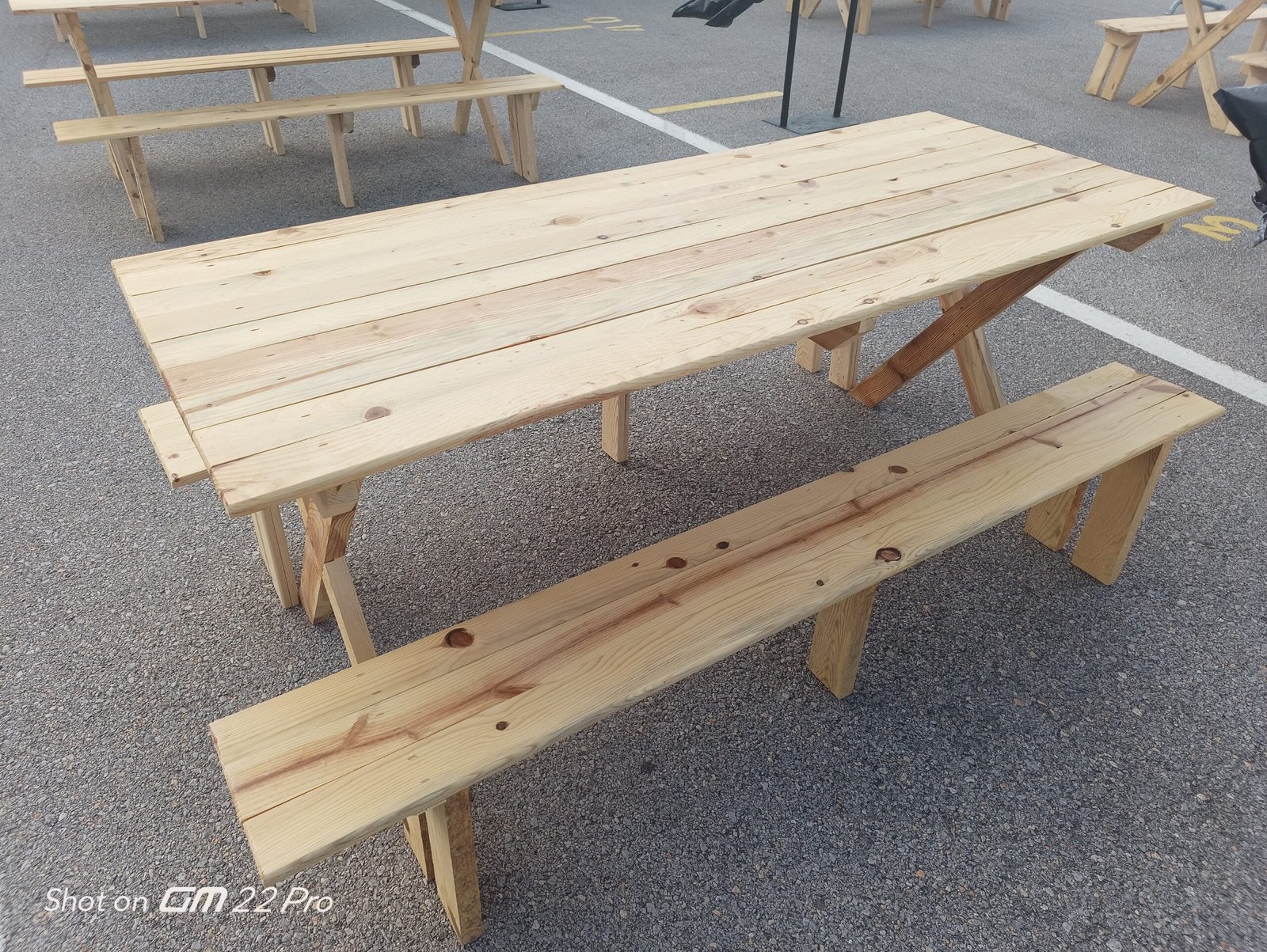 Doğal Piknik Masa 200cm*75cm
