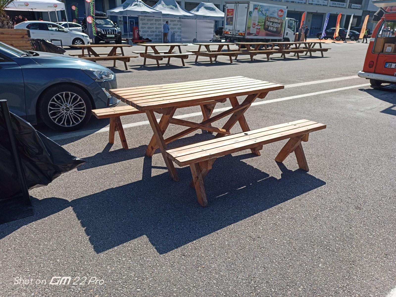 Doğal Ahşap Piknik Masa 175cm*75cm -eski