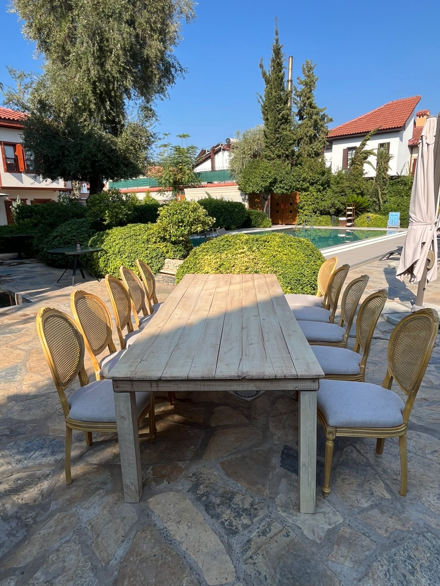 Ahşap Masa Açık Renk 200cmX100cm