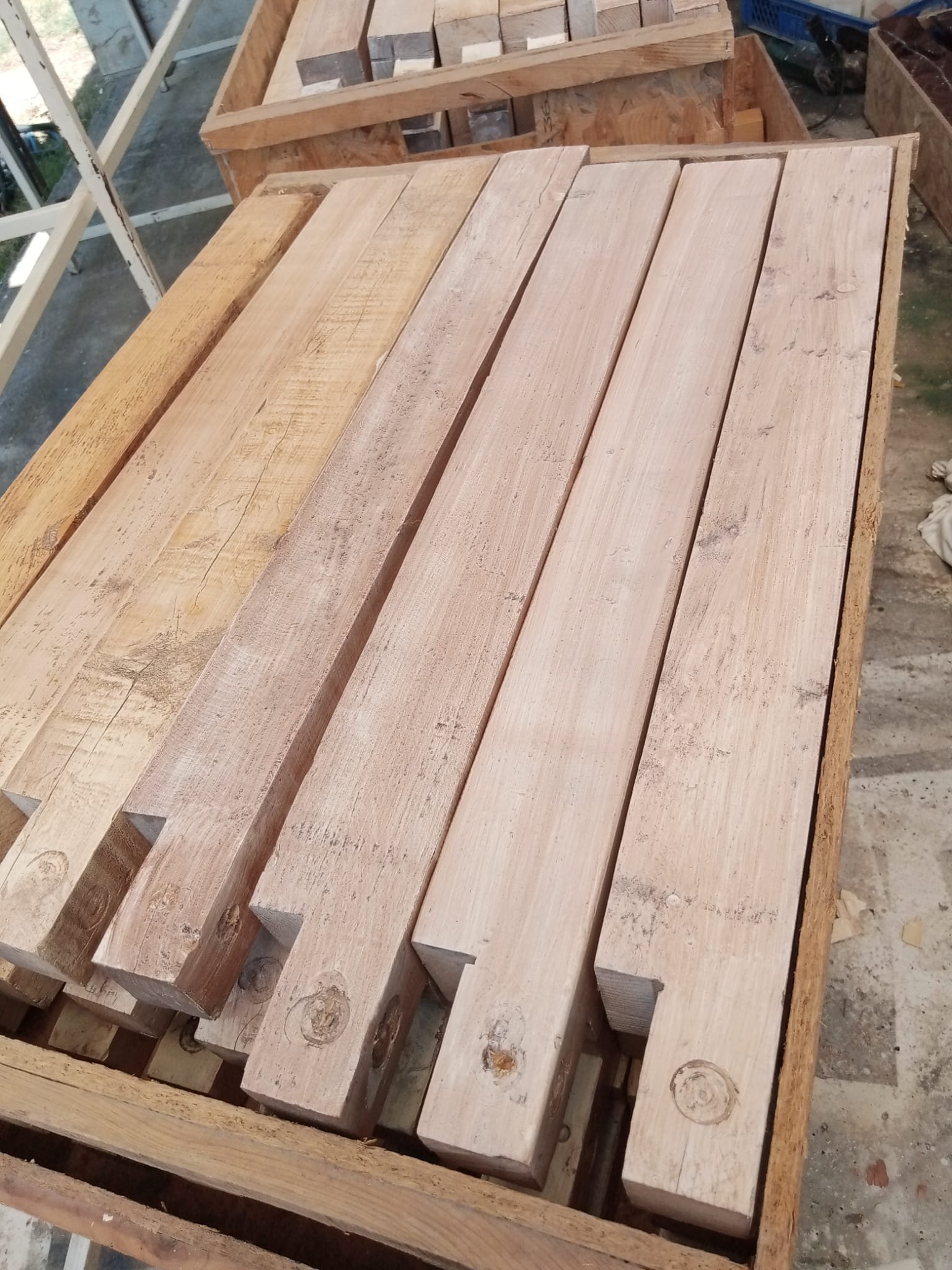 Ahşap Masa Ayak Doğal 75cm