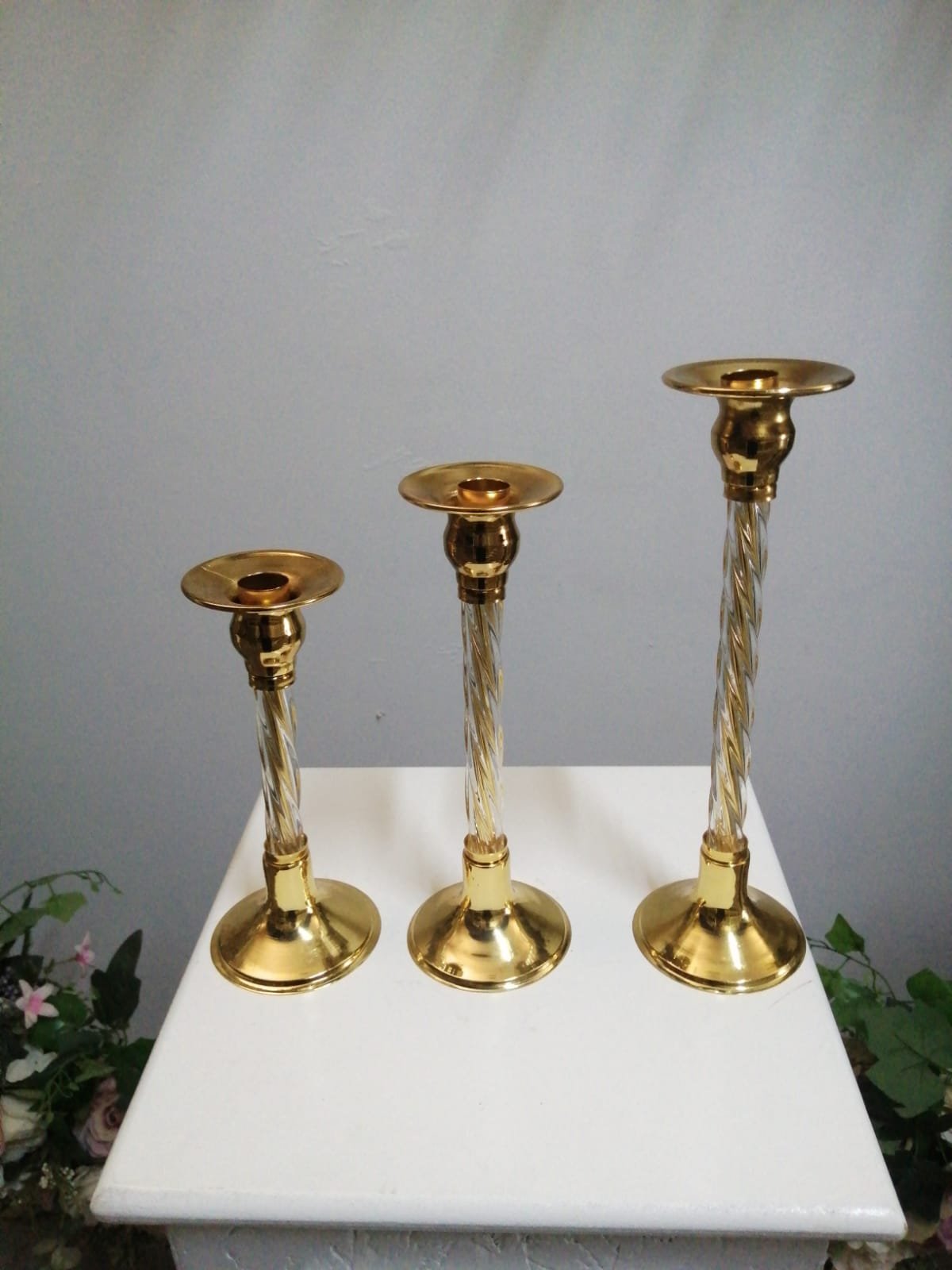 Cam Göbekli Üçlü Set - Gold