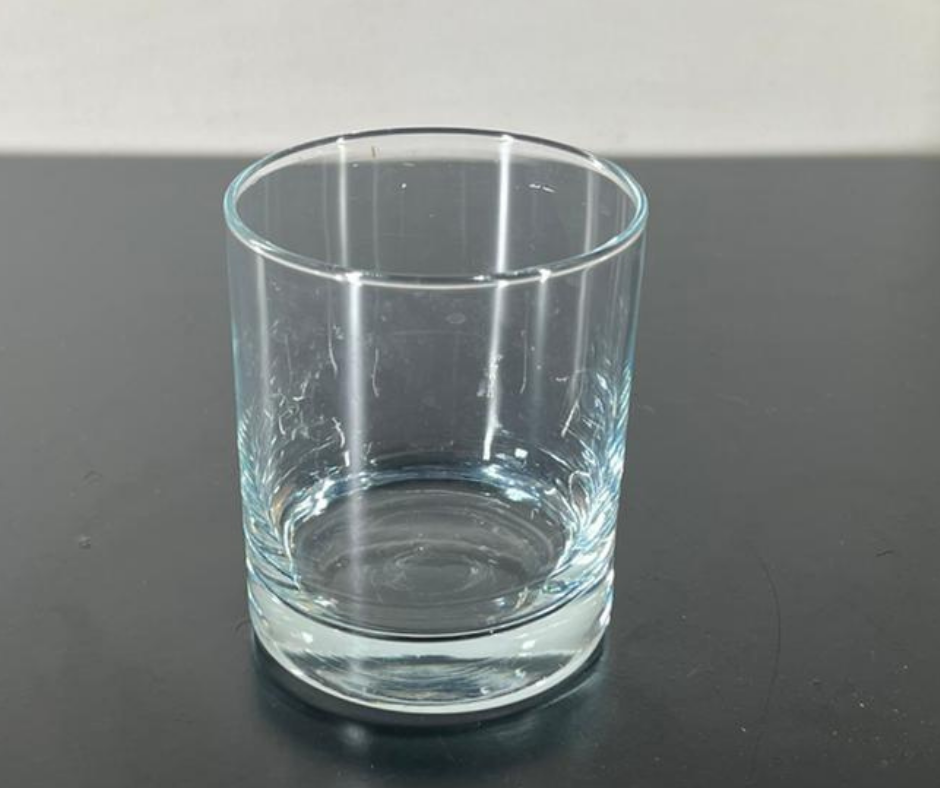 Geniş Şeffaf Bardak Mumluk