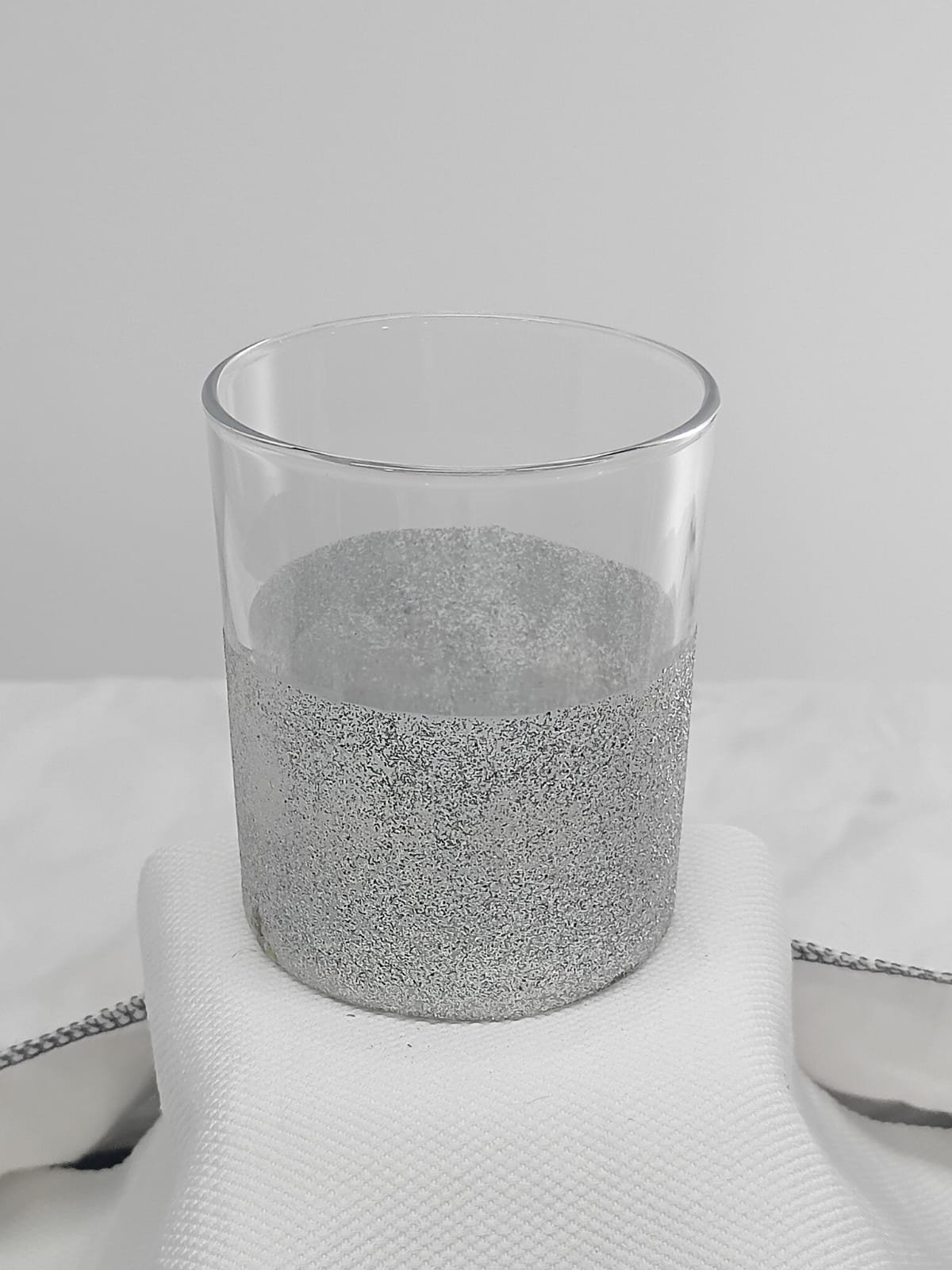 Gümüş Simli Bardak Mumluk 8*7cm