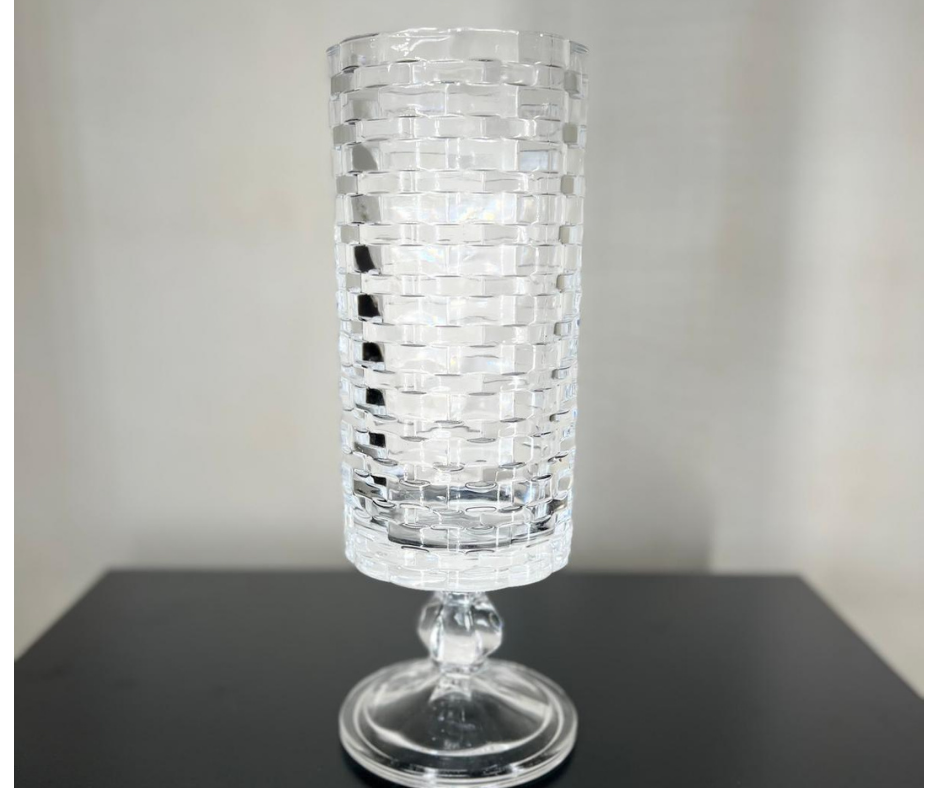 Ayaklı Kesme Kristal Vazo 24cm*11cm