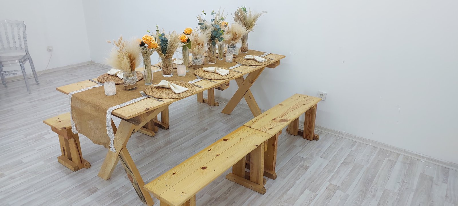 Doğal Piknik Masa 180cm*83cm y75