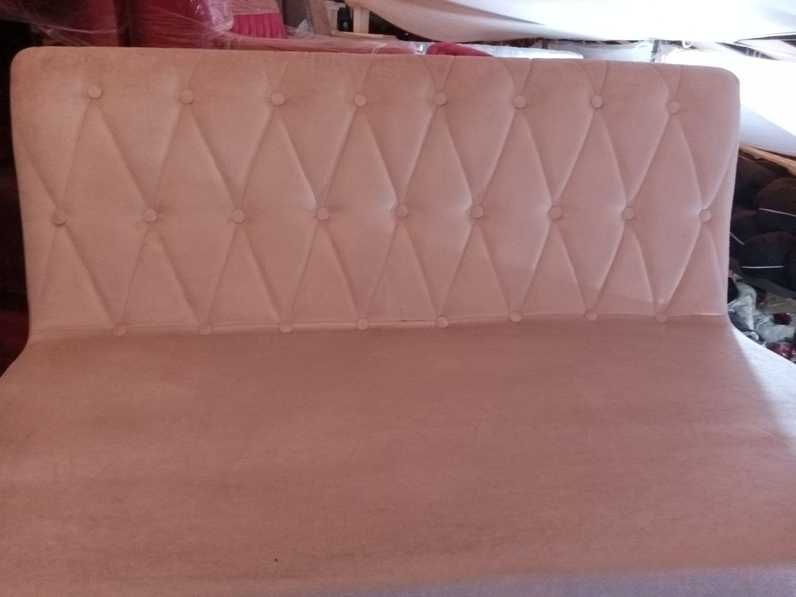 Beyaz Kumaş 3lü Koltuk