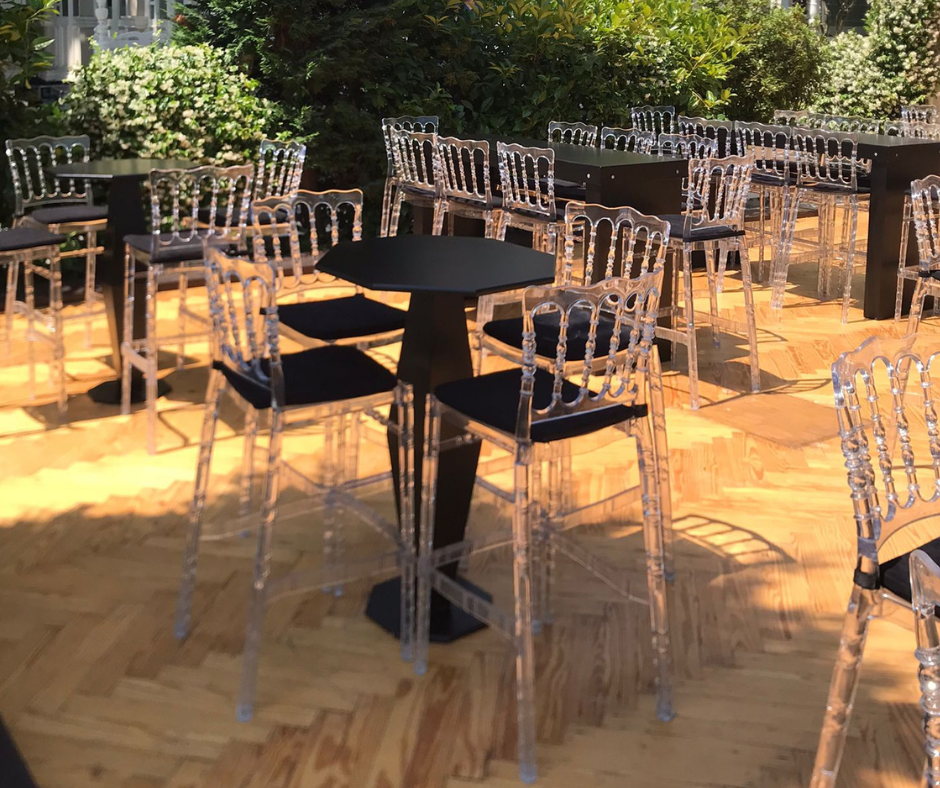 Sekizgen Bistro Siyah - 2